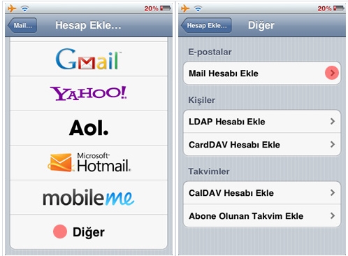 İphone Email Kurulum ve Ayarları