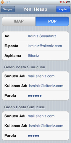 İphone Email Kurulum ve Ayarları