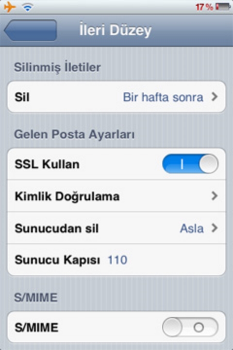 İphone Email Kurulum ve Ayarları